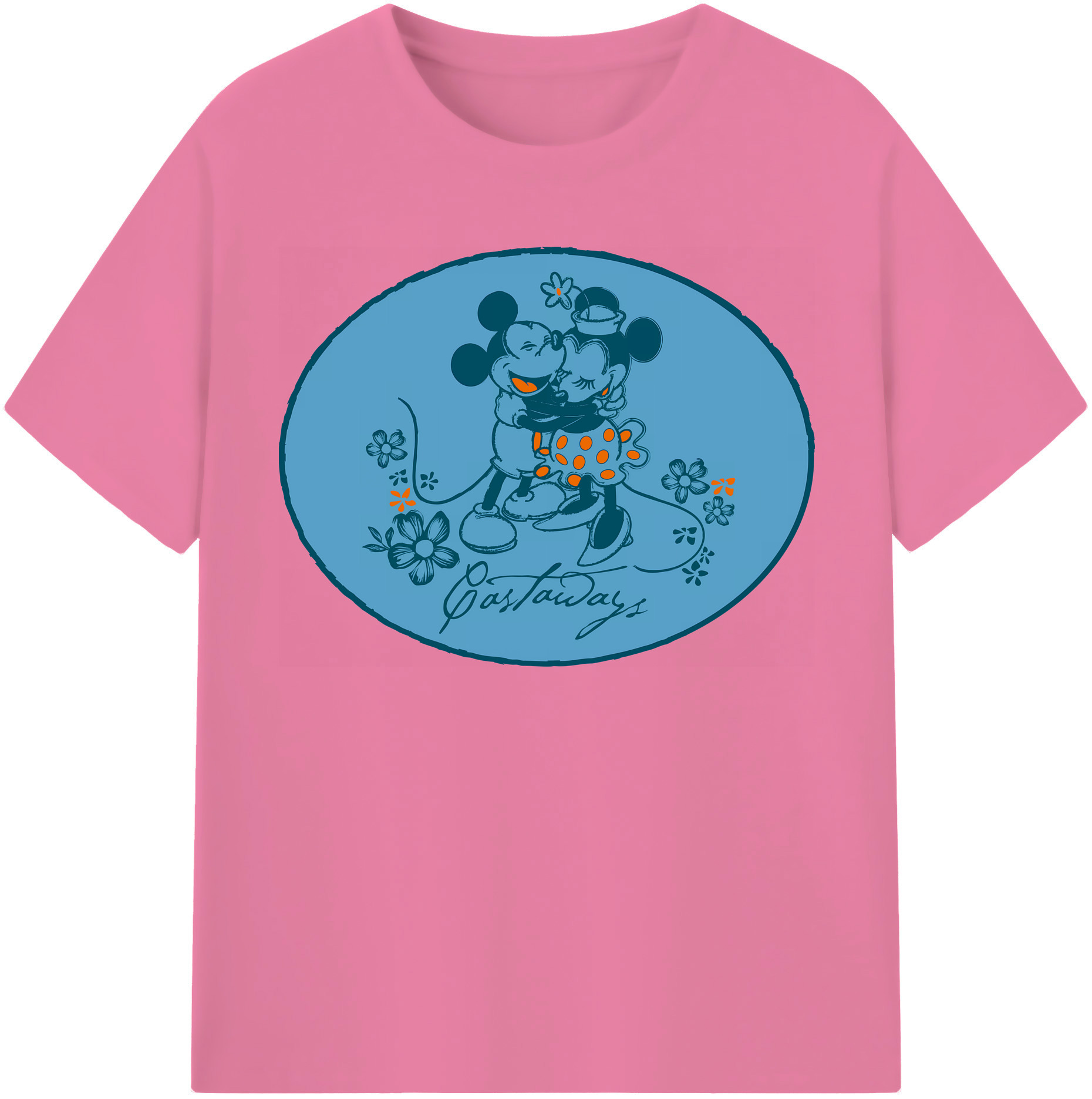 （画像用） ミッキーマウス Mickey Mouse 綿100％半袖Tシャツ（フロントプリント）